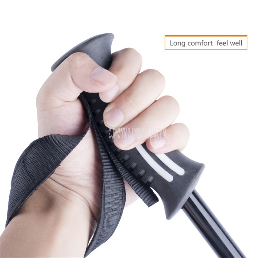 110cm-130cm Ultralight Ski Pole Ultra-Fine Carbon Fibre Snow Skiing Board Pole Portable Outdoor Sport Trekking Stick 1pair