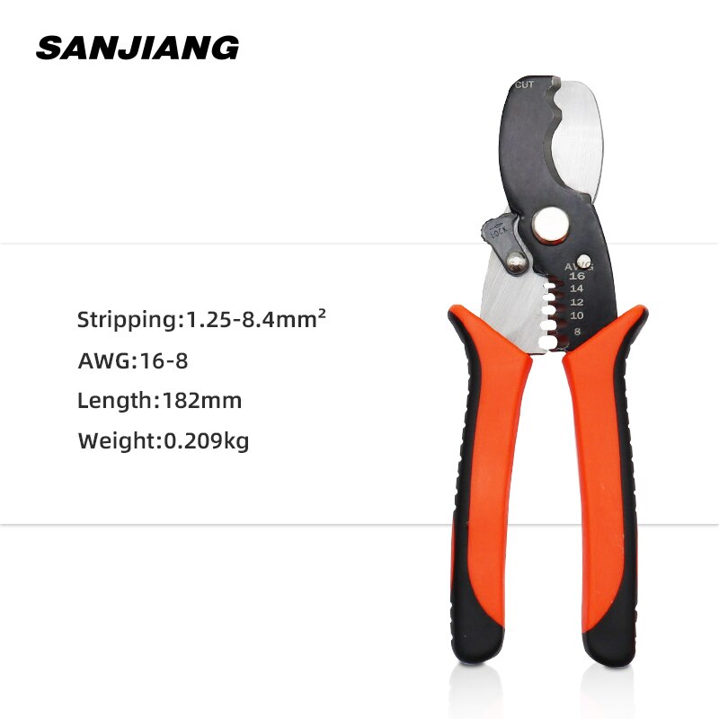 Multifuction Wire Stripper Pliers mini Hand Multi tool Repair Tool Cable Cutter Stripping Crimping Tool Crimper Multitool: SJ-105