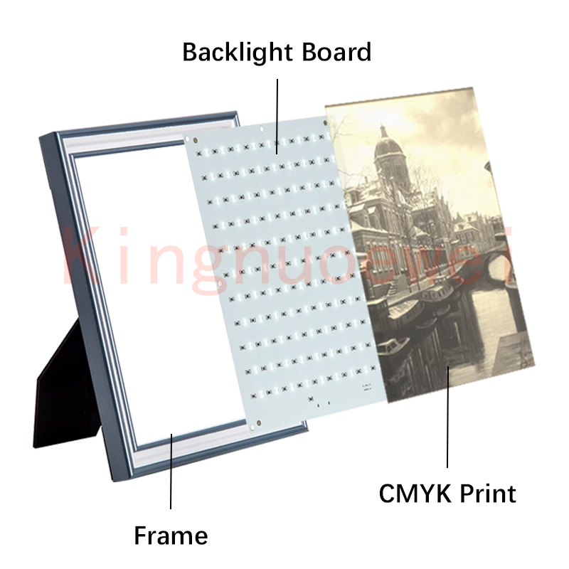 10 stks Bambu CMYK LED Backlight Board 99 bit leds usb c aangedreven FAZ007 lithephane led backlight board