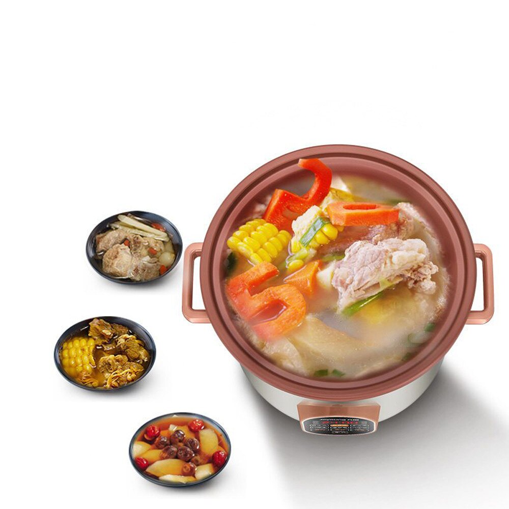 Electric Saucepan Fully Automatic Reservation Timing Porridge Soup Cooker Machine MultiCooker Heating Machine