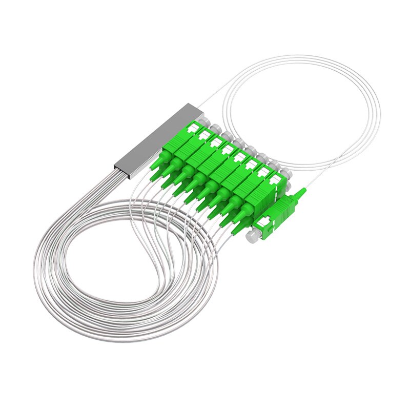 1x2 1x4 1x8 1x16 1x32 SC APC Fiber Optic PLC Splitter Steel Tube Cable 2 way 4 way 8 way 16 way Optical PLC Splitte