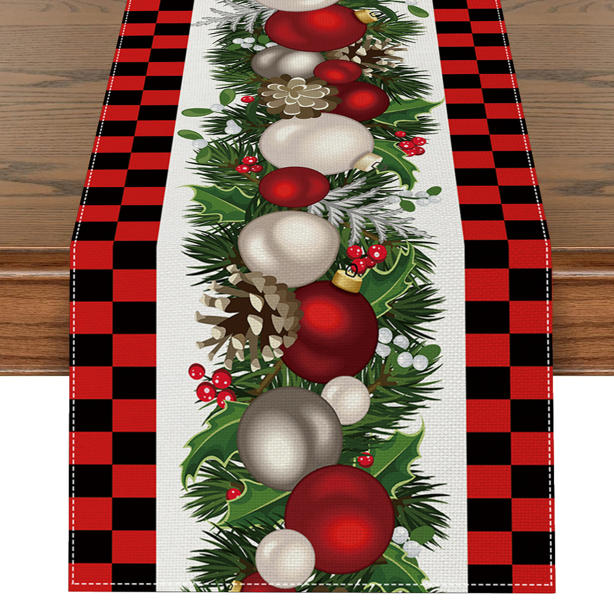 Bohemisk halloween julgranslöpare tvättbar jul heminredning löpare byrå halsduk vinterdel