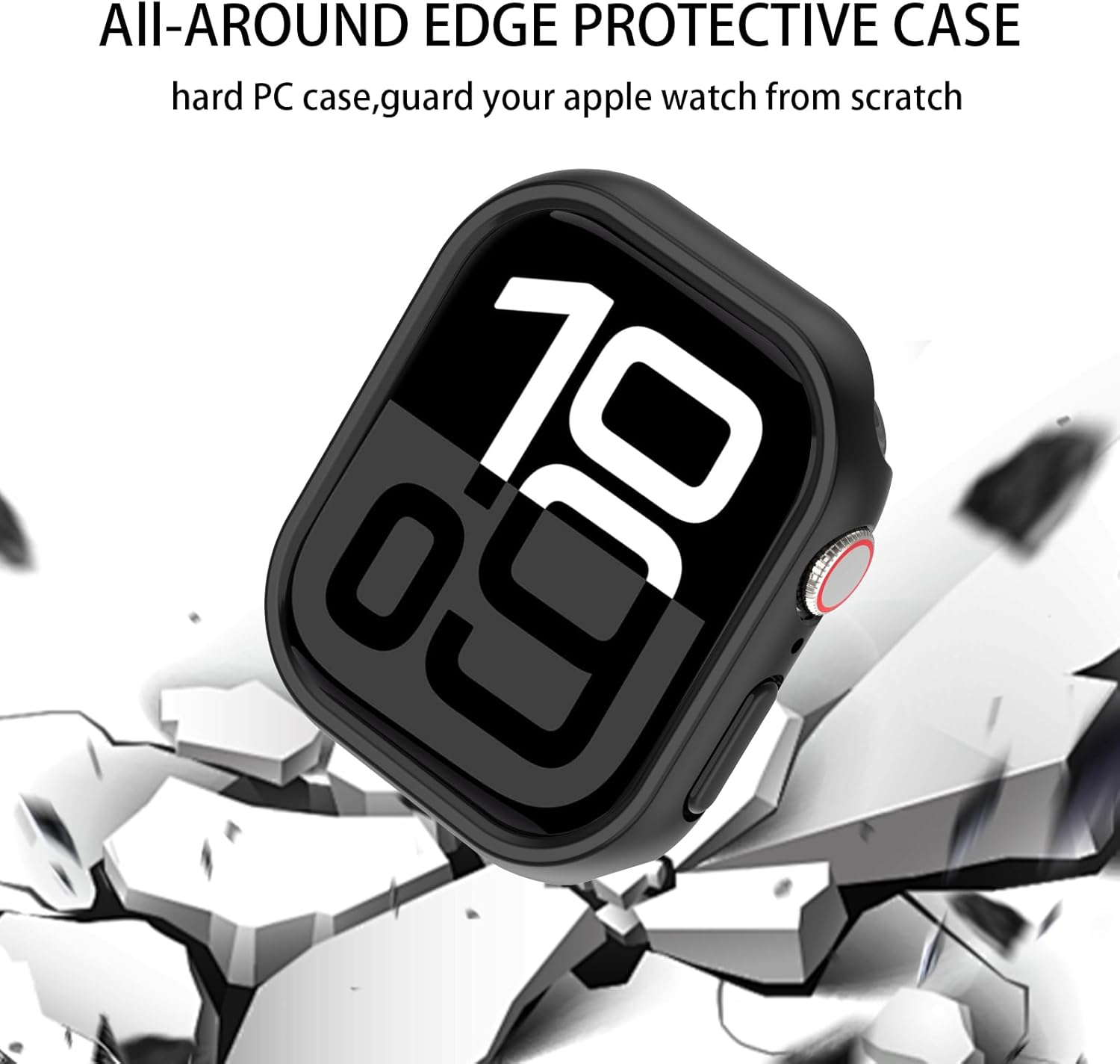 Cover for Apple Watch Case 44mm 40mm 45mm 41mm 42mm 38mm Accessories PC Protector bumper iWatch Series 8 7 SE 6 5 4 3 9 10 46mm