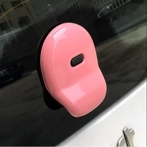 For Mercedes Smart 453 Fortwo ABS Plastic Car Trunk Door Handle Cover Stickers Exterior Decoration Modification Car Styling: Pink