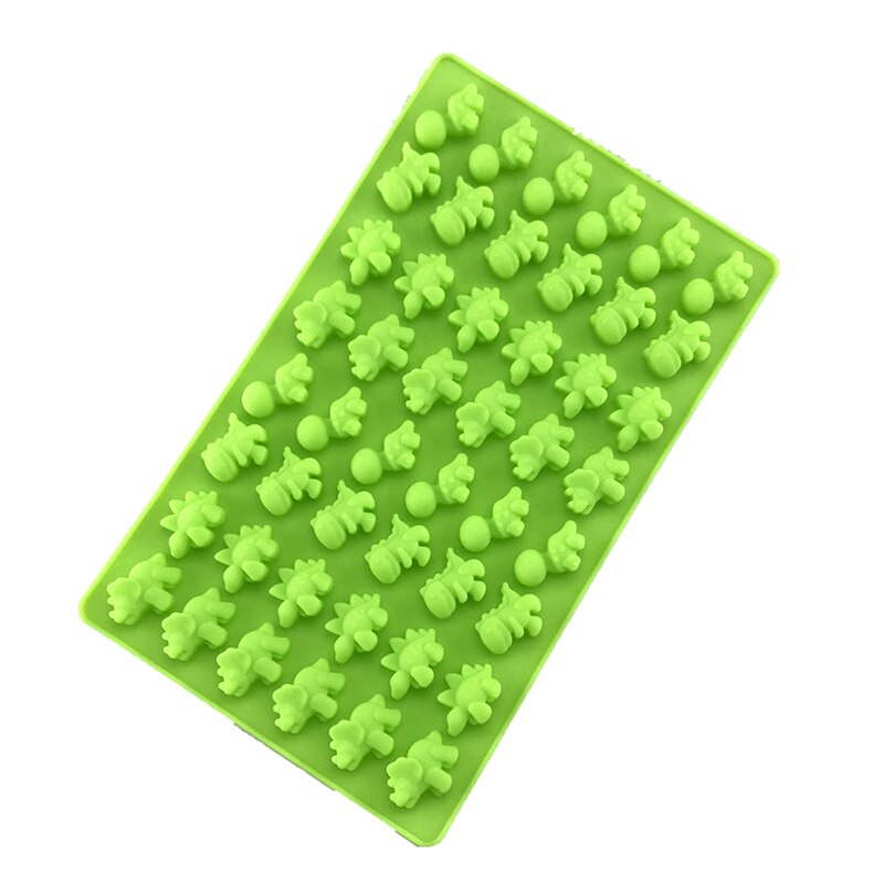 48er kleiner Dinosaurier, Silikon-Kuchenform, Schokoladenform, Einsatz, Kerze, Flip, Zucker, Tropf, Keksform, Küchen-Backwerkzeug: green