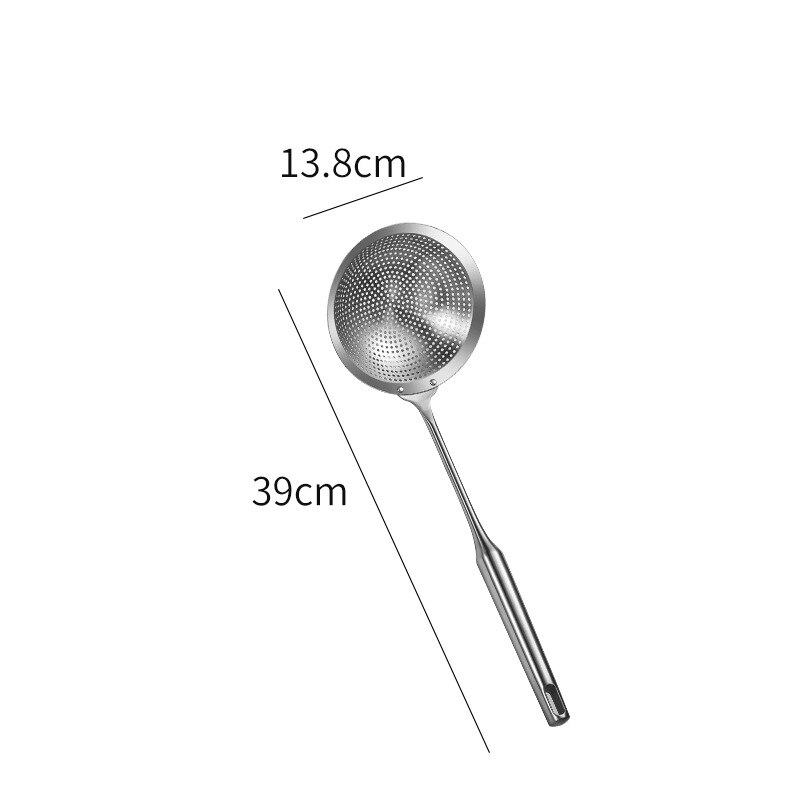 20cm Stainless Steel Colander Filter Cooking Utensils Spoons Frying Pan Colander Drainer Food Colander Dish Drainer Strainer: 14cm