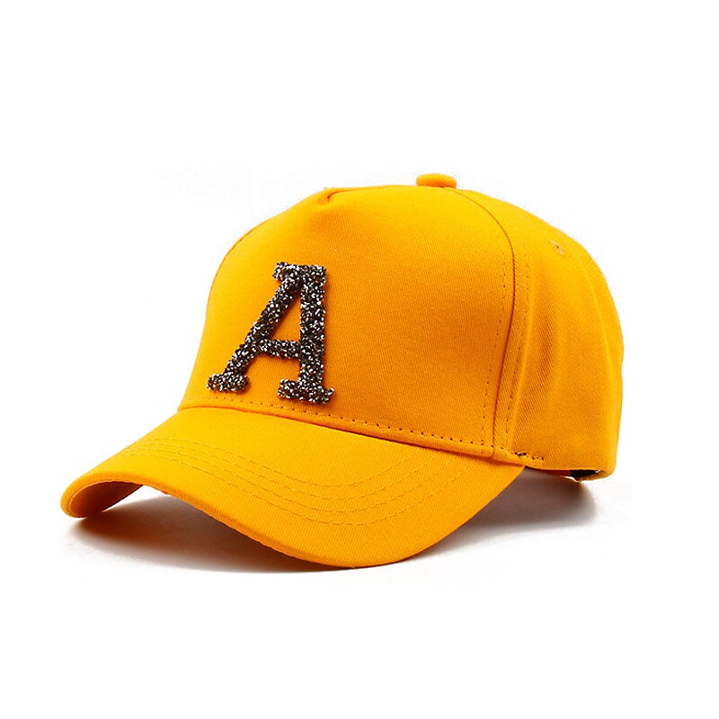 3-6 ans Bébé Garçon Casquette de Baseball Enfants Lettre Un Tennis Chapeau Eté Automne Beaux Garçons Filles décontracté Hip Hop Soleil Snapback casquettes: yellow