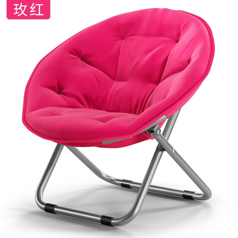 Silla plegable para exteriores, sillón pequeño redondo para leer en el campo, simple y conveniente, de tela para patio: 3