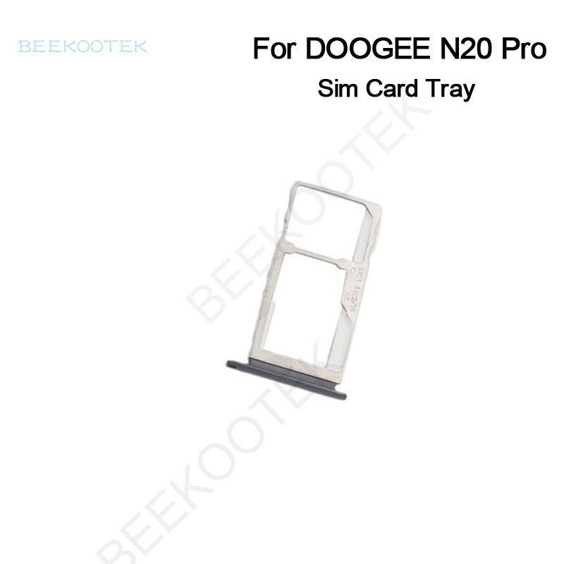 Novo original doogee n20 pro bandeja de cartão sim slot para cartão do telefone móvel titular accessoriesfor doogee n20 pro 6.3 &quot;smartphone: black