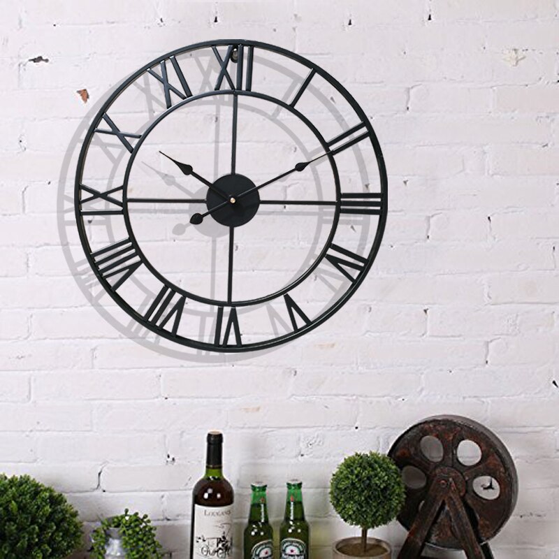 Wall Watch European Style Iron Clock Retro Clock Home Decoration Wall Clock European Retro Style Independent