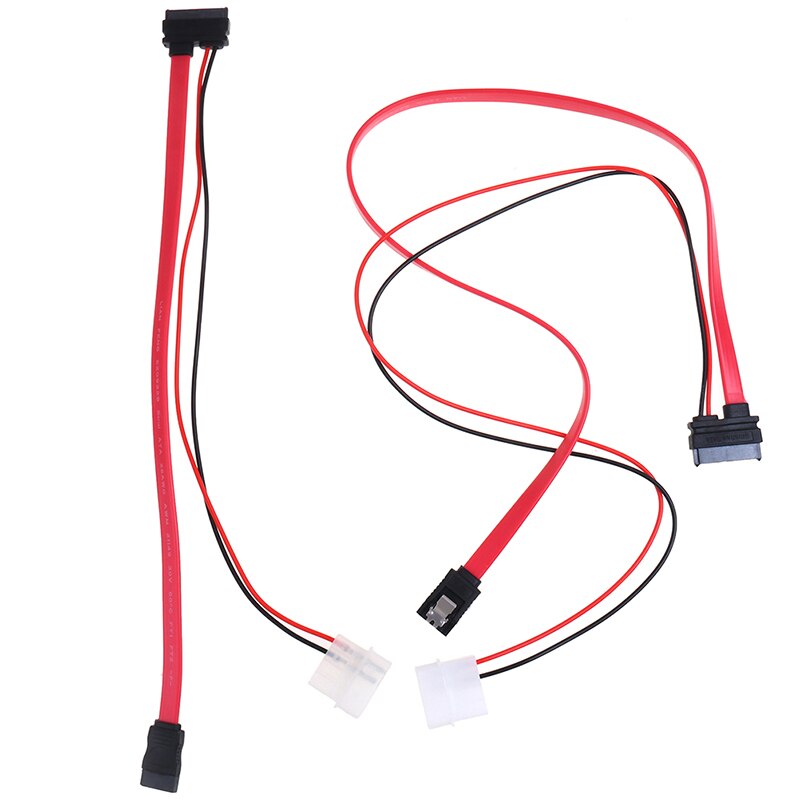 7 + 6 Pin Slimline SATA Cable for Slim Laptop SATA DVD CD-RW Drive Power Adapter Cable Notebook Optical Drive Cable Line