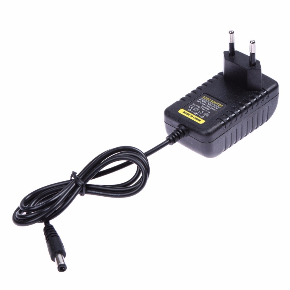 100-240v virtalähteen sovitin eu -pistokkeen vaihto ac -muunnin 6v 1a 1000ma laturi 5.5 x 2.5mm