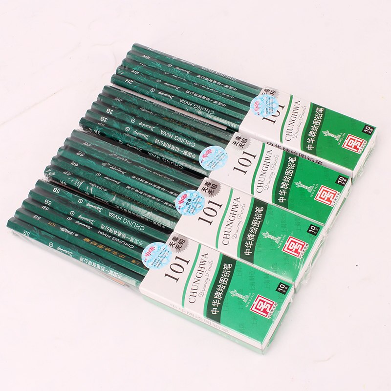Chung Hua 12 Pz/scatola 2 H 2B HB Matita Disegno Schizzo impostato Migliore Qualità non tossico Matite standard per ufficio Scuola Matita