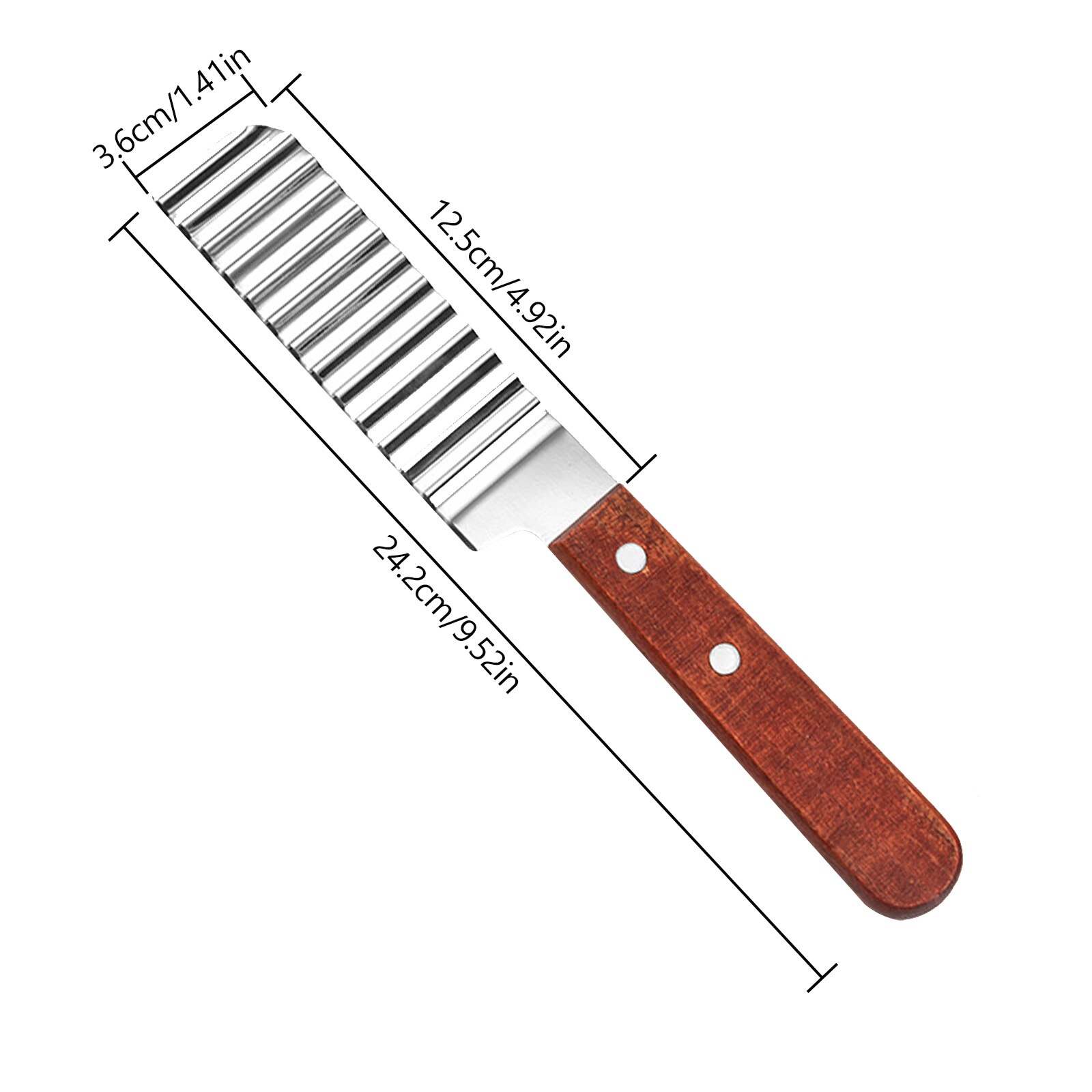 Stainless Steel Potato Chip Slicer Dough Vegetable Fruit Crinkle Wavy Slicer Knife Potato Cutter Chopper French Fry Maker Tools