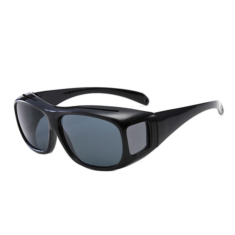 1PCS Anti-Glare Night Vision Car Night Vision Sunglasses Night Driving Glasses Driver Goggles UV Protection Eyewear: Black