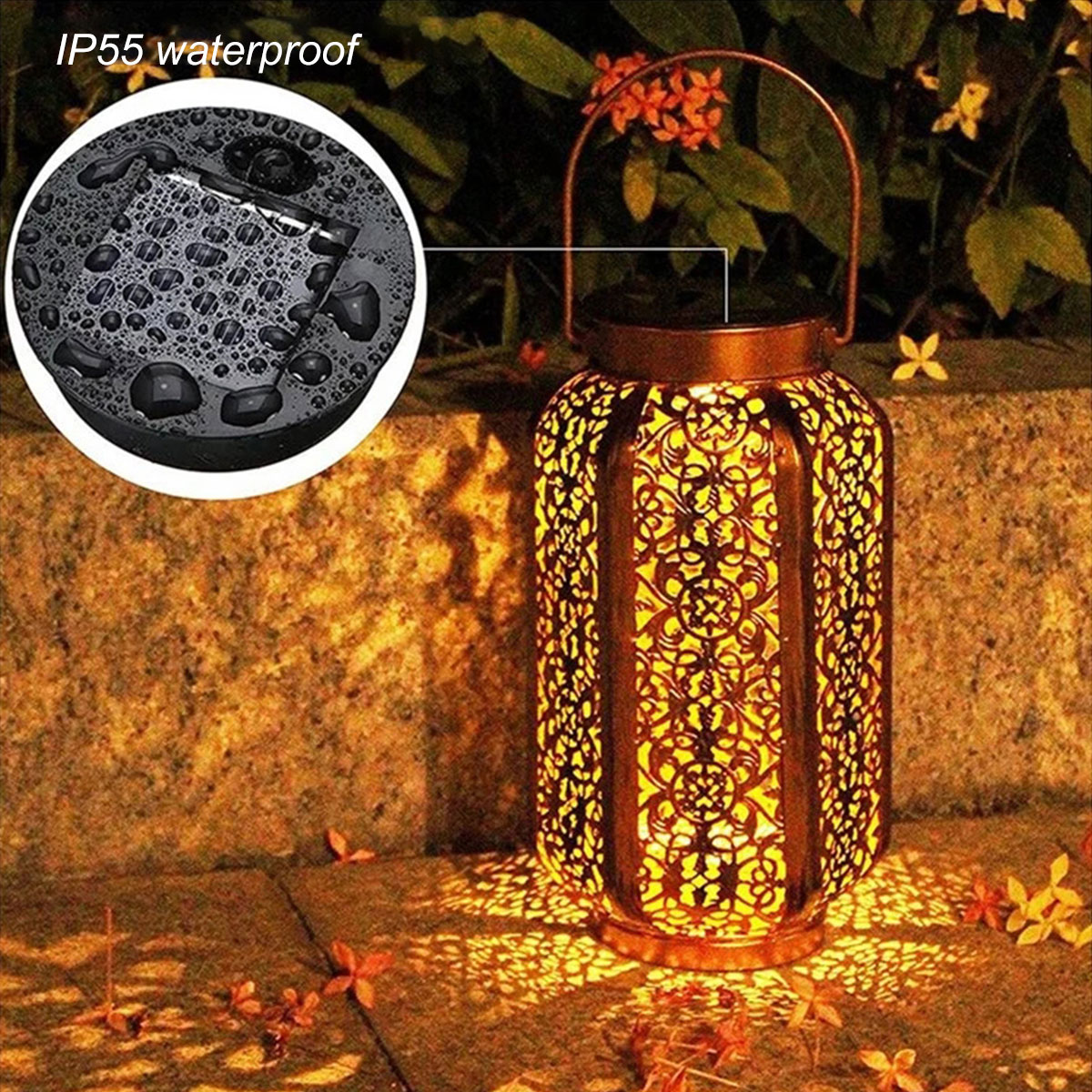 Solar- Laterne Licht Ersatz oben mit 30 LED Lichterkette LED Solar- Tafel Laterne Deckel Runde Solar- leuchten Ersatzteil
