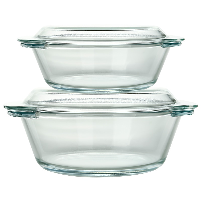 2 stykke glas skål varmebestandig glas madpakke med låg hærdet skål ovn mikroovn suppe skål skåle keramisk ris skål