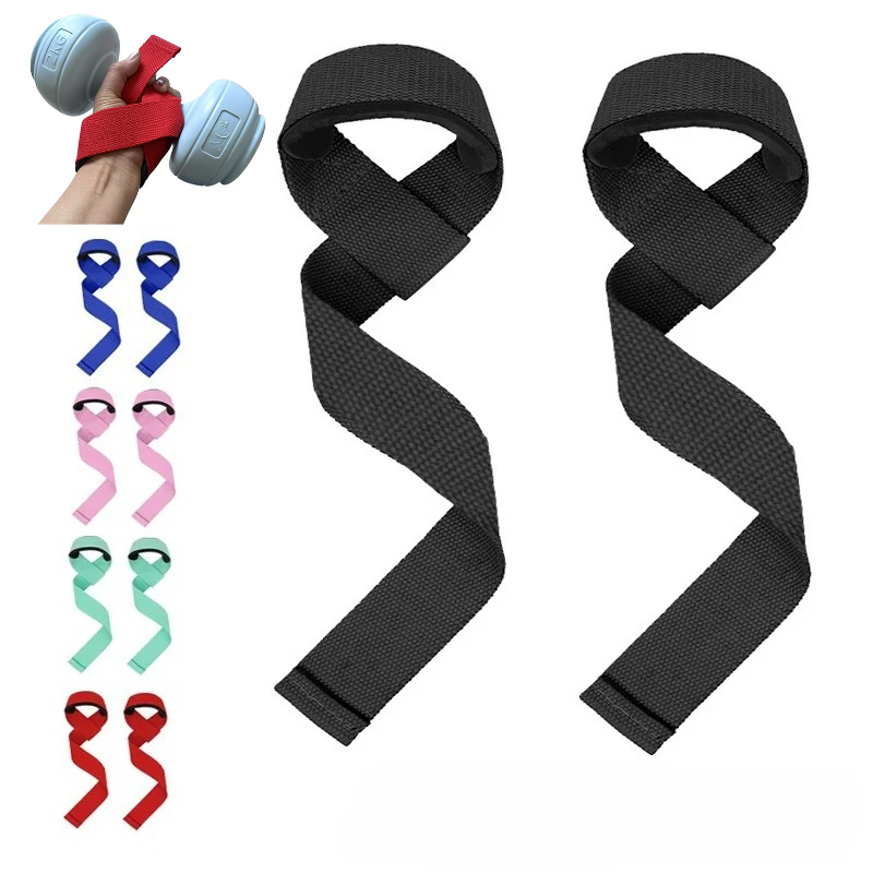 Correas de muñeca para levantamiento de pesas, entrenamiento de fuerza, ajustable, antideslizante, para gimnasio, Fitness, soporte para muñeca, banda de agarre deportiva