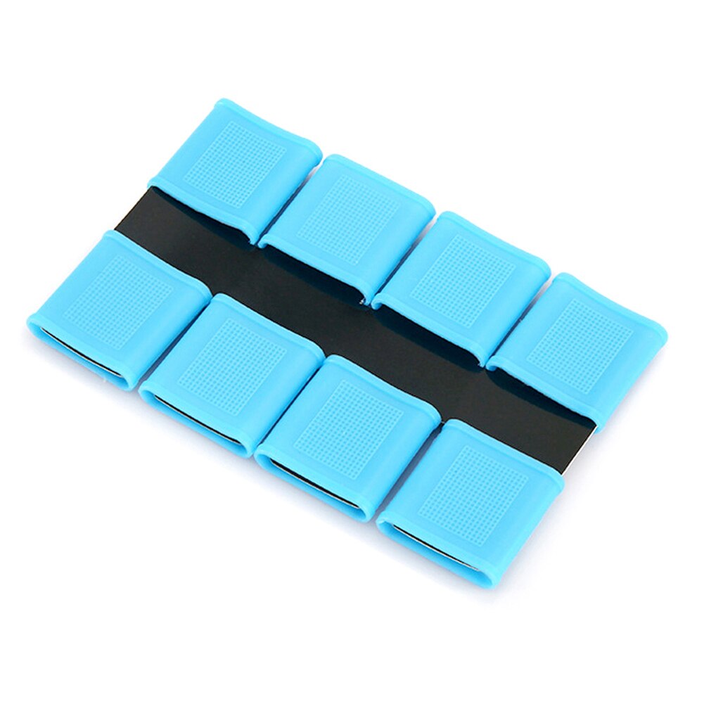 Golf Support de Doigt Accessoires Silicone Attelle D'orthèse De Prévenir Frottement 8 Pièces/ensemble Élasticité Doigt Protecteur de Soutien: Bleu