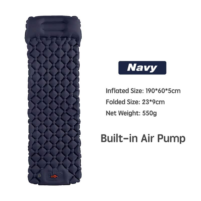 Camping Inflatable Mattress Outdoor Sleeping Pad With Pillows Waterproof Inflatable Air Mattresses Tourism Camping Equipment: X