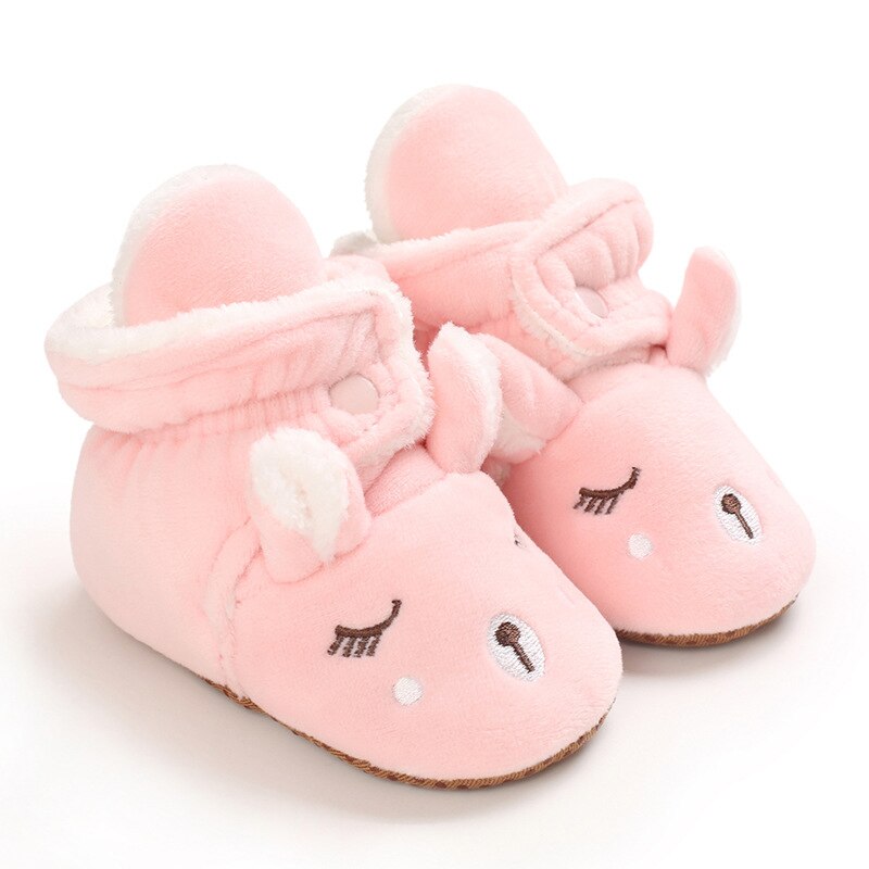 Enfants hiver bébé fille chaussures bout rond bottes pour garçon coton enfant en bas âge fille neige cheville Slip-on bébé rembourré enfants bottes