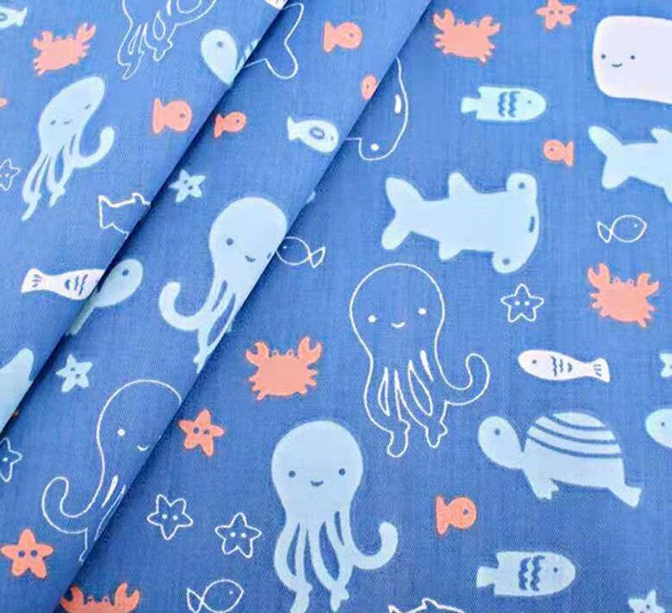 100% Cotton Fabric Cartoon Cotton Patchwork Cloth DIY Sewing Quilting Fat Quarters Material For Baby&amp;Child 8 pieces 50cm x 50cm