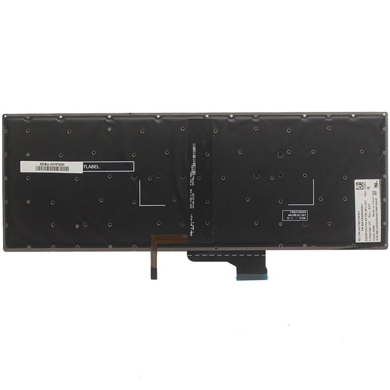 Clavier rétro-éclairé pour ordinateur portable Xiaomi MI Air, 15.6 pouces, anglais, US, noir