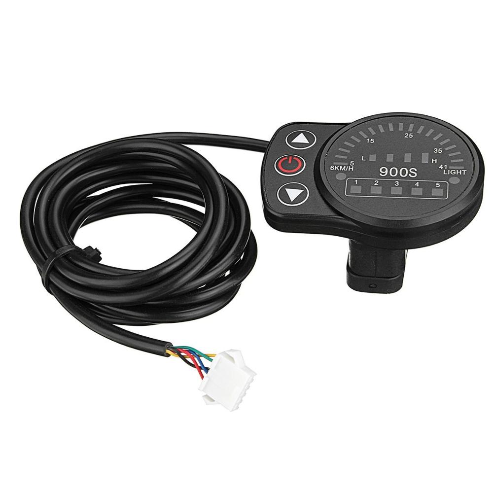 24V 36V 48V 5pin Led Display Speed Meter Bedieningspaneel Voor E-Bike Elektrische Scooter LED900S
