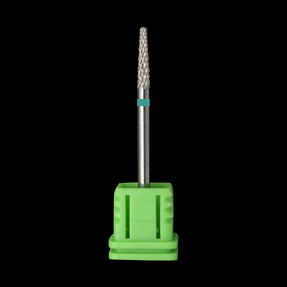 Carbide Nail Drill Bit 3/32 &quot;Frezen Cutter Voor Manicure Rotary Burr Nail Bits Elektrische Boor Accessoires Tool: Light Grey