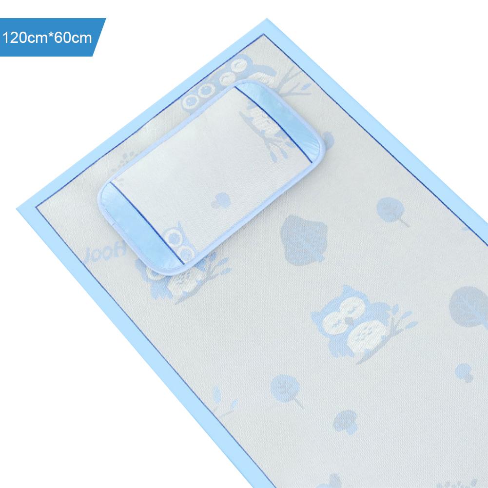 Baby matt Krippe matt einstellen Faltbare Sommer Falten Isomatte Bett Blau Grün Blatt Blume Fuchs Bett Bettwäsche Kissen Für freundlicher: Blau