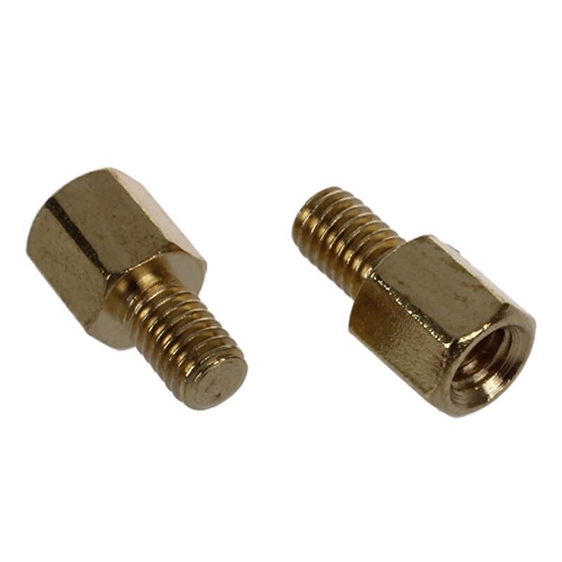 50 Pcs Brass Screw PCB Standoffs Hexagonal Spacers M3 Male x M3 Female 5mm