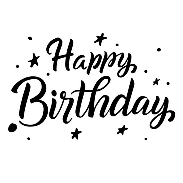 Gelukkige Verjaardag Ballon Decal Aluminiumfolie Ballon Decoratie Stickers Scrapbooking Craft Feestartikelen SEC88: Rood
