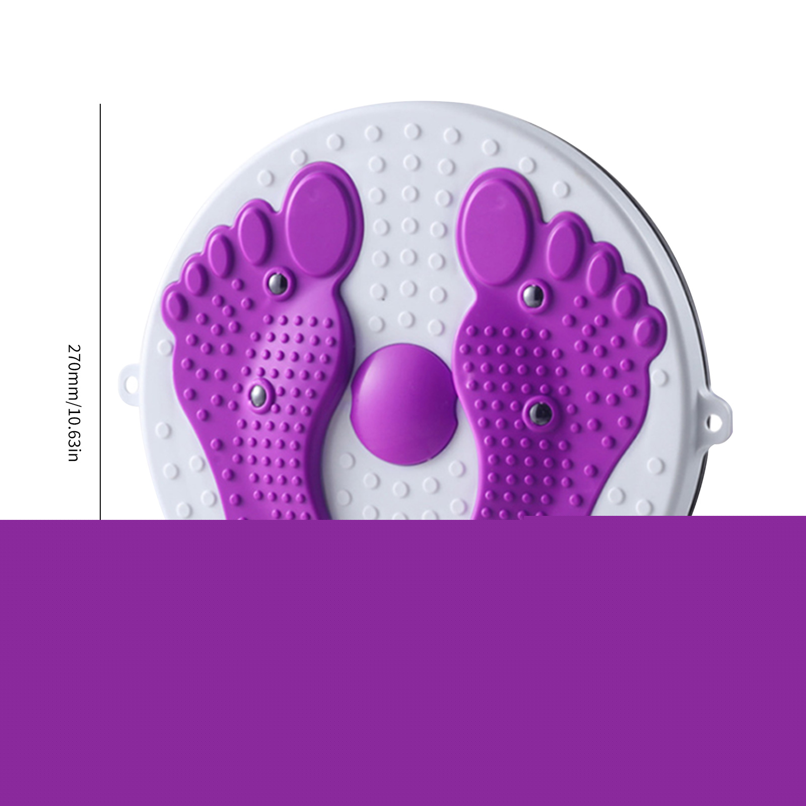 Yoga Waist Twisting Disc Sport Fitness Balance Board Wobble Waist Twisting Fitness Body Exercise Sports Massage Wriggling Plate: Purple