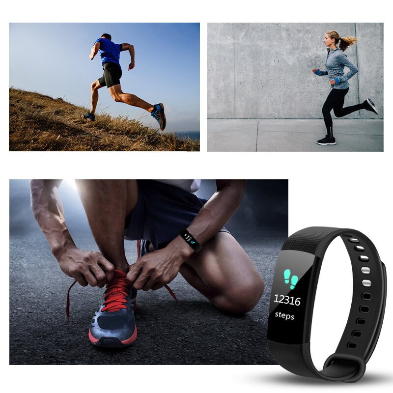 Smart Armband Y5 Hartslag Fitness Tracker Mannen Vrouwen Sport Horloge Bloeddruk Activiteit Tracker Bloed Hartslagmeter