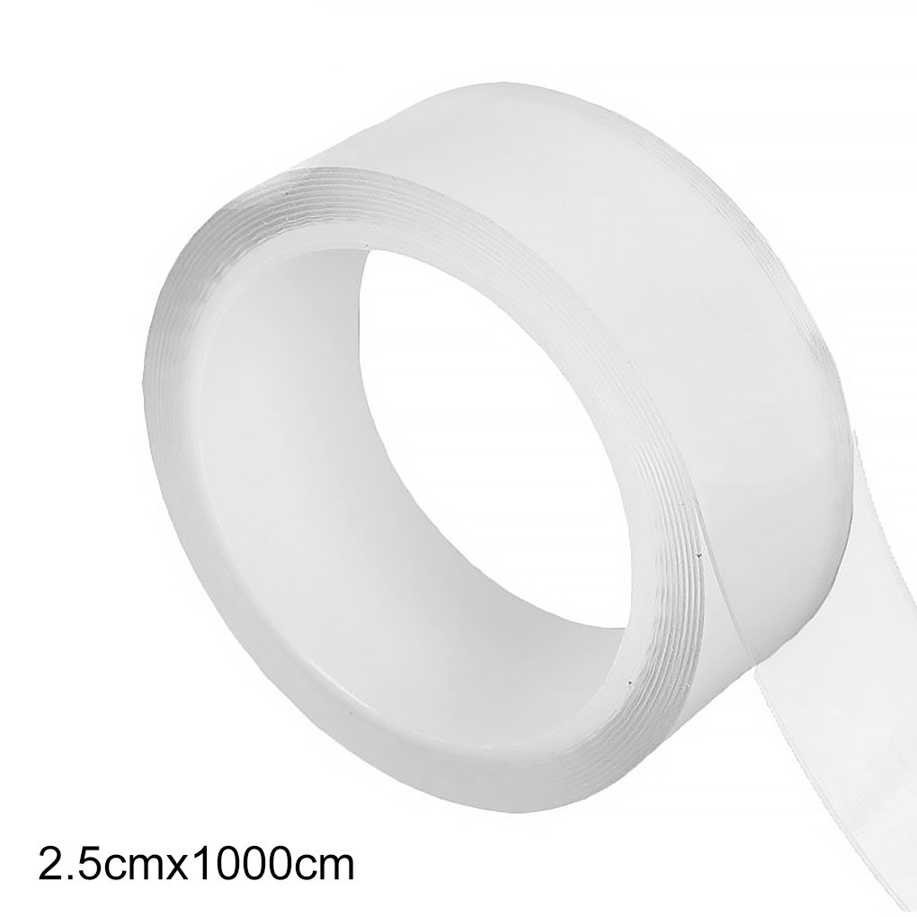 Kitchen Sink Transparent Tape Waterproof Anti-Mildew Self-adhesive Bathroom Strip Pool Water Seal 70mm Wide: 25mm X 10m X 0.5mm