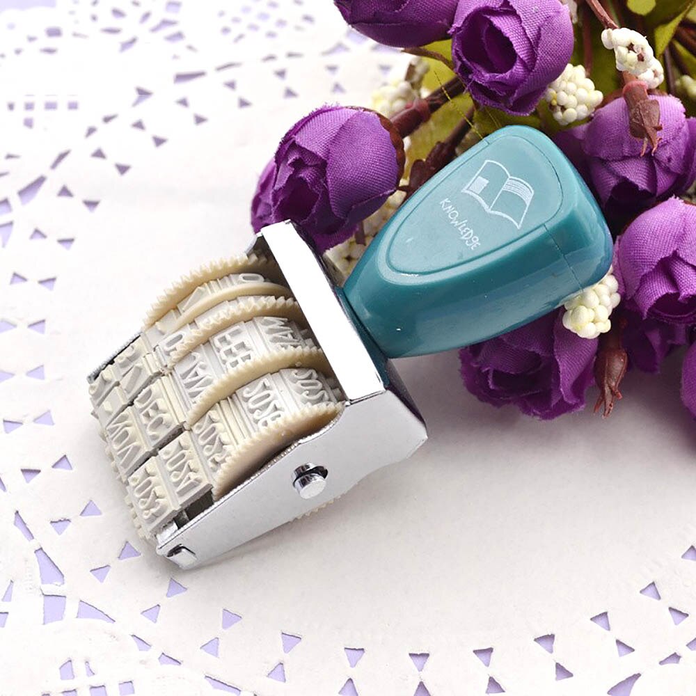 Rolling date stamp Vintage Monthly Month Year Date Home Album Iron Plastic