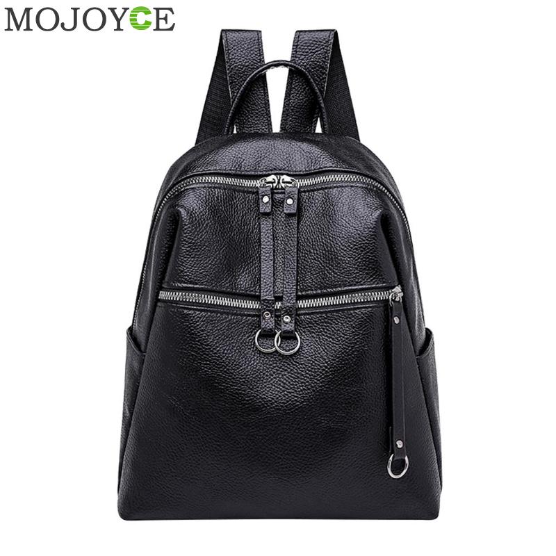 Women Backpacks Soft PU Leather Backpack Shoulder Daypack Female Rucksack Mochilas Mujer Casual School Bag for Girls