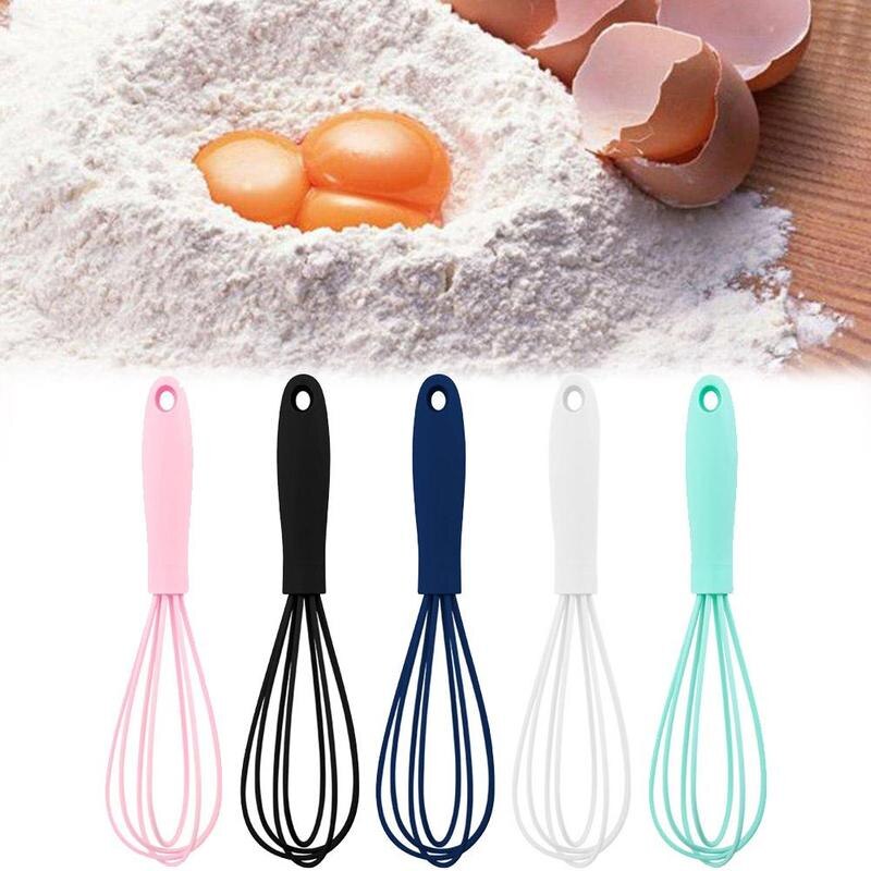 Multifunctional Rotary Manual Egg Beater Mixer Mini Bake Tools Kitchen Egg Silicone Agitator Tool Egg Whisk Eco-Friendly Pl P3L6