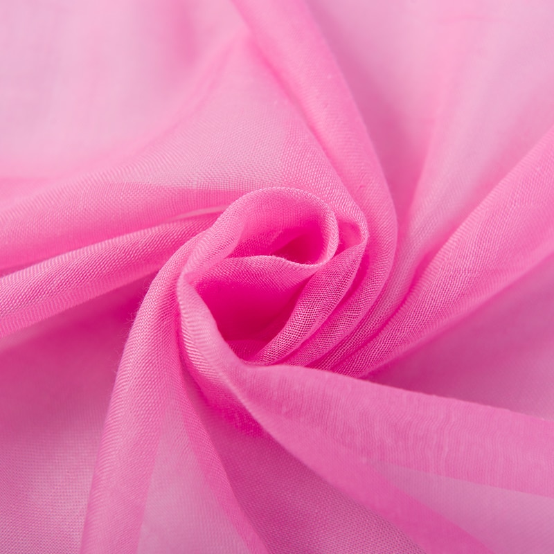 Polyester chiffon stoff solid mykt for kvinne skjerf i sommer flerfarget  w300007