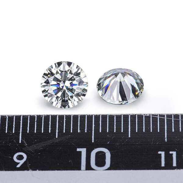 Starsgem ij moissanite 6.5mm redondo brilhante corte solto moissanite grânulo para o ajuste do anel