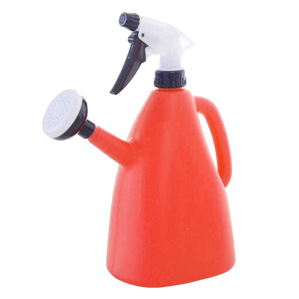 Regadera duradera 2 en 1 con pulverizador, rociador de riego manual, 1 litro multifuncional para jardín interior y exterior