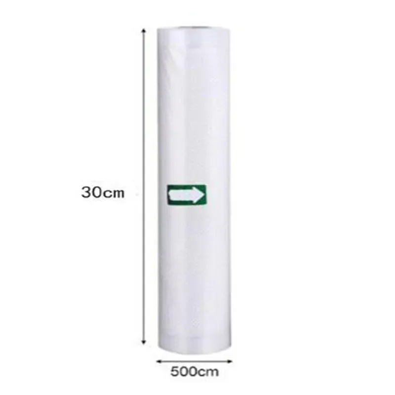 Haushalts-Vakuumbeutel für Lebensmittel, Vakuumierer, Lebensmittel frisch, lange Aufbewahrung, 12 + 15 + 20 + 25 + 30 cm * 500 cm Rollen/Lot Beutel für Vakuumierer: plum