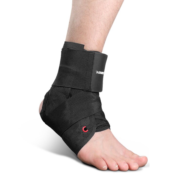 Aolikes Enkelbrace Ondersteuning Sport Verstelbare Lace Up Enkel Stabilisator Bandjes Voor Verstuikte Voet Compressie Sokken Mouw