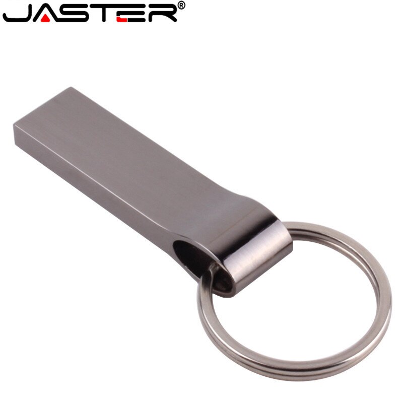 Jaster Waterdichte Usb Flash Drive Metalen Pen Drive 4Gb 8Gb 16Gb 32Gb 64Gb Pendrive Usb stick Flash Drive Met Sleutelhanger