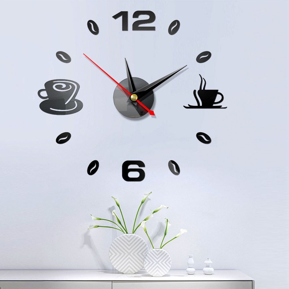 Modern Klok Horloge Grote Wandklokken 3d Diy Acryl Spiegel Mechanisme Stickers Thuis Woonkamer Decoratie Quartz Naald