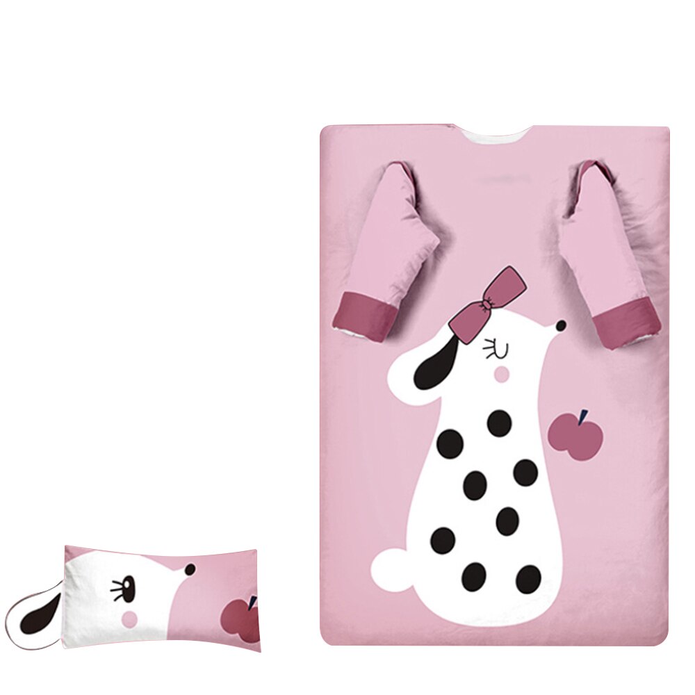 Bomuld baby børn sovepose quilt småbørn lur måtte med aftagelig pude vinter baby anti-kick sovepose tegneserie quilt: D / L 3-12 år gammel