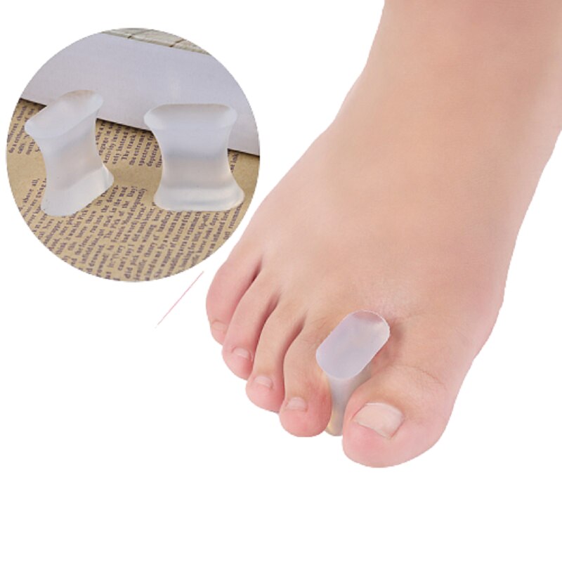 Séparateur d&#39;orteils en Silicone Transparent, outil de séparation des orteils, Valgus du pouce, Durable, santé, coussinet orthopédique pour les pieds, 2 pièces = 1 paire