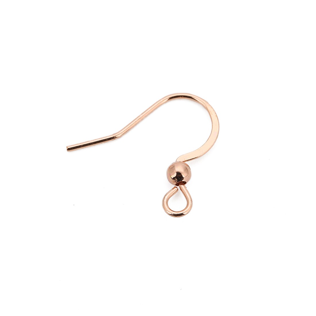 50 Stks/partij 316 Rvs Nooit Allergie Oorbel Haak Oor Draad Sluitingen Bevindingen Voor Diy Sieraden Maken Oorbel Accessoires: rose gold