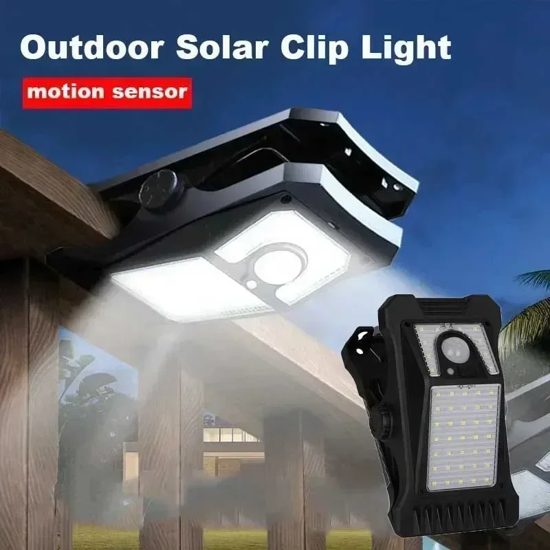 Zonne-Energie Clip-Type Sensor Licht Super Felle Verlichting Lamp Usb Opladen Buiten Voor Plant Verlichting Voor Camping Patio Tuin