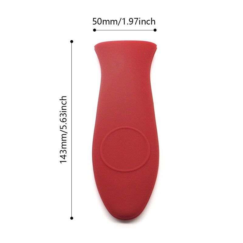 Herramientas de cocina únicas, olla de silicona con asa, funda para asa de cazo, antideslizante, Grip, piezas de utensilios de cocina, novedad ^ 1